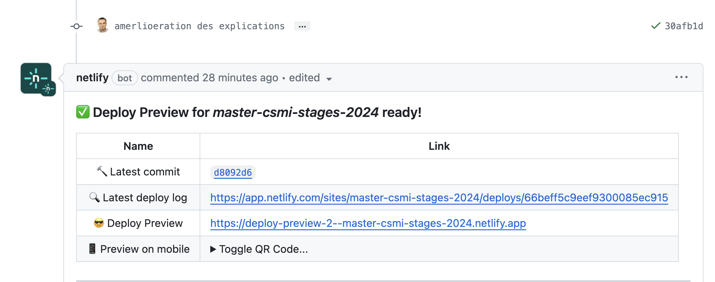 netlify deploy preview