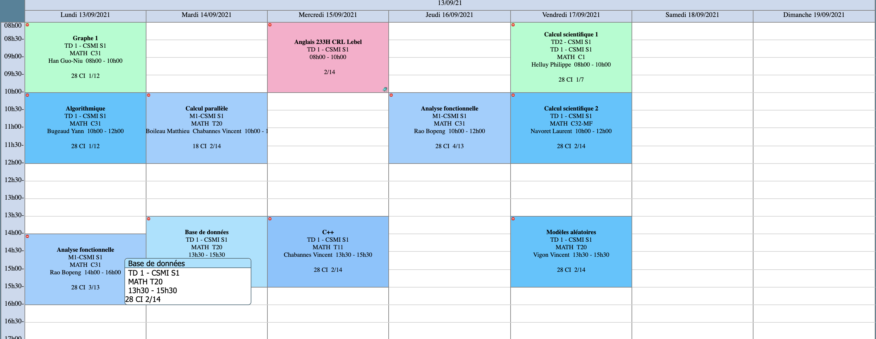 calendar m1